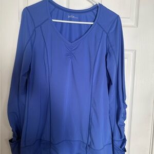 Zella Vibrant Blue Long Sleeve Tee